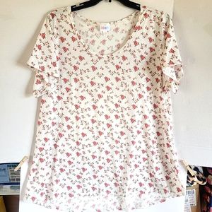 Lularoe Spring Floral Print Tee